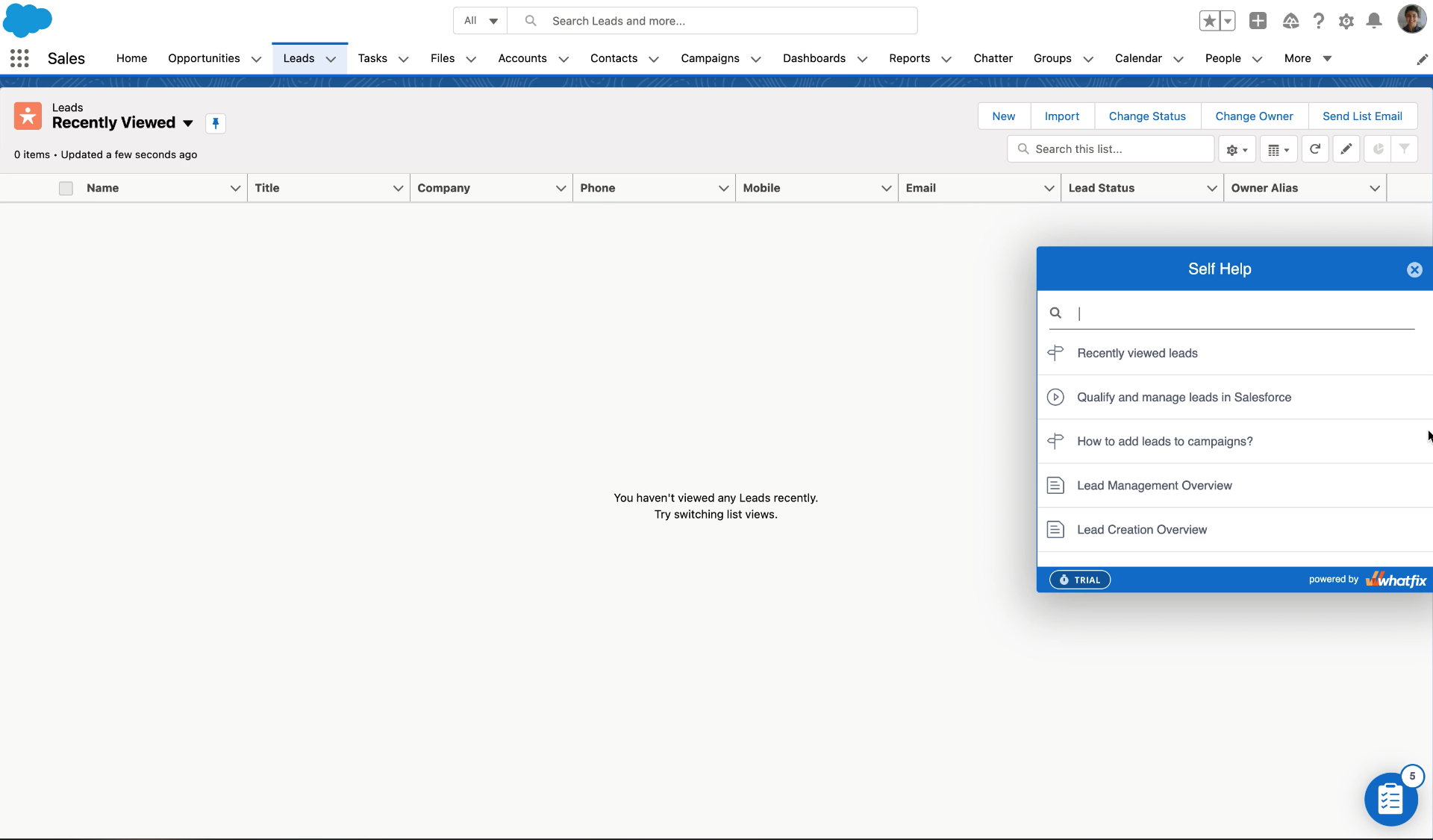 Salesforce Self Help